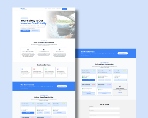 Driving school website by sadikmamun