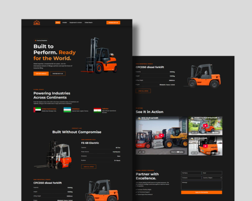 Industrial Forklifts website by Sadikmamun